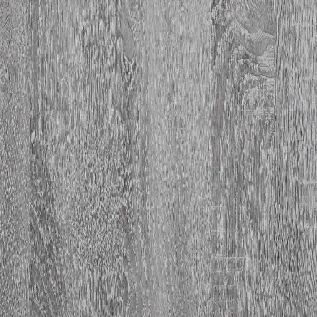 Coffee Table 80x50x40 cm Grey Sonoma Engineered Wood Top Iron Frame