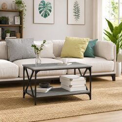 Enhance Your Space with the Grey Sonoma Coffee Table 80x50x45 cm