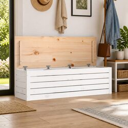 White Pine Wood Chest Organiser 109x36.5x33cm
