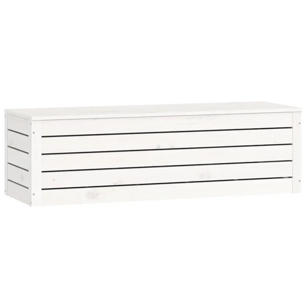 Storage Box 109x36.5x33cm Solid Pine Wood Hinged Lid Organiser Furniture