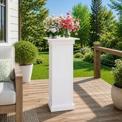 Elevate Your Space with a White Flower Stand 40x40x90cm