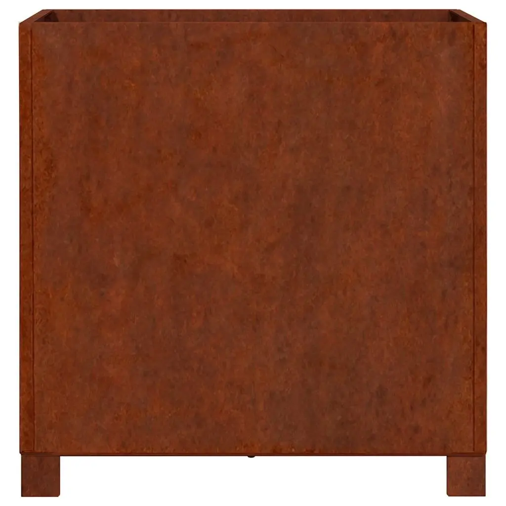 Planters with Legs 50x50x50 cm Brown Corten Steel Garden Raised Bed 2 pcs