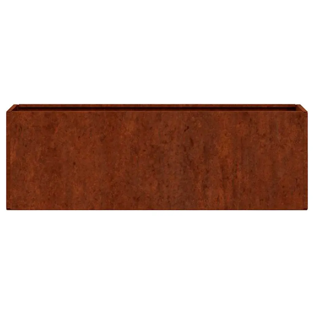Wall Planters 2 pcs Corten Steel Outdoor Decoration Brown Weather Resistant