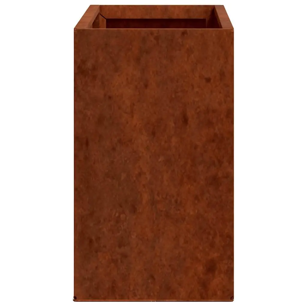 Wall Planters 2 pcs Corten Steel Outdoor Decoration Brown Weather Resistant