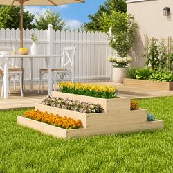Enhance Your Outdoor Space with a Wooden Planter Box 80x80x27 cm