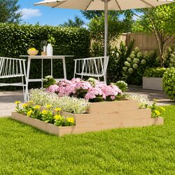 Enhance Your Garden with a Stylish Stair-Step Wooden Planter