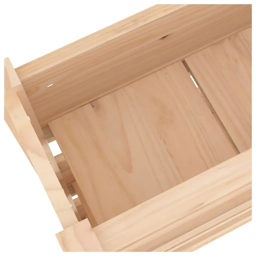 Planter Box 77x25x104.5cm Solid Pine Wood Raised Garden Bed 3 Flower Boxes