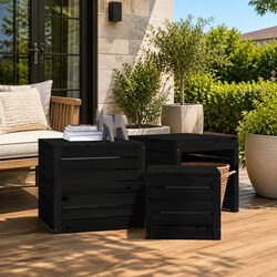 Enhance Your Outdoor Space with a 3-Piece Storage Box Set