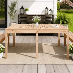 Enhance Your Outdoor Space with a Solid Pine Garden Table