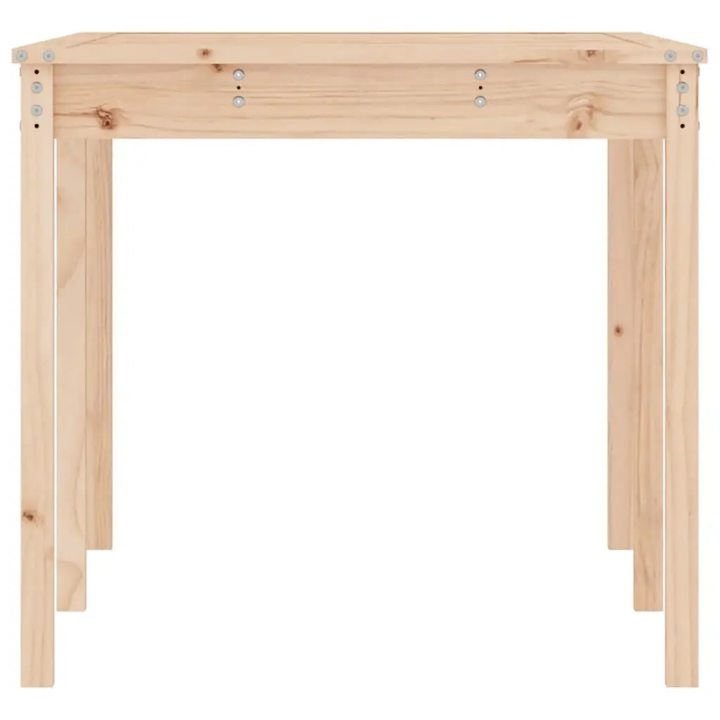 Solid Pine Wood Garden Table 159.5x82.5x76cm Sturdy Outdoor Patio Furniture Brown