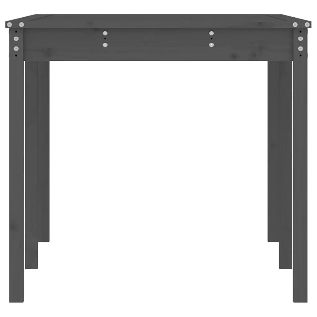 Solid Wood Garden Table 159.5x82.5x76cm Sturdy Pine Frame Outdoor Patio Furniture