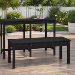 Enhance Your Outdoor Space with a Black Pine Bench
