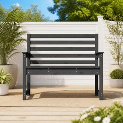 Garden Bench with Solid Pine Construction for Outdoor Enjoyment