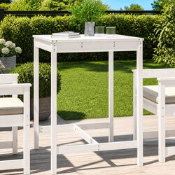 White Garden Table 82.5x82.5x110 cm - Enhance Your Outdoor Space