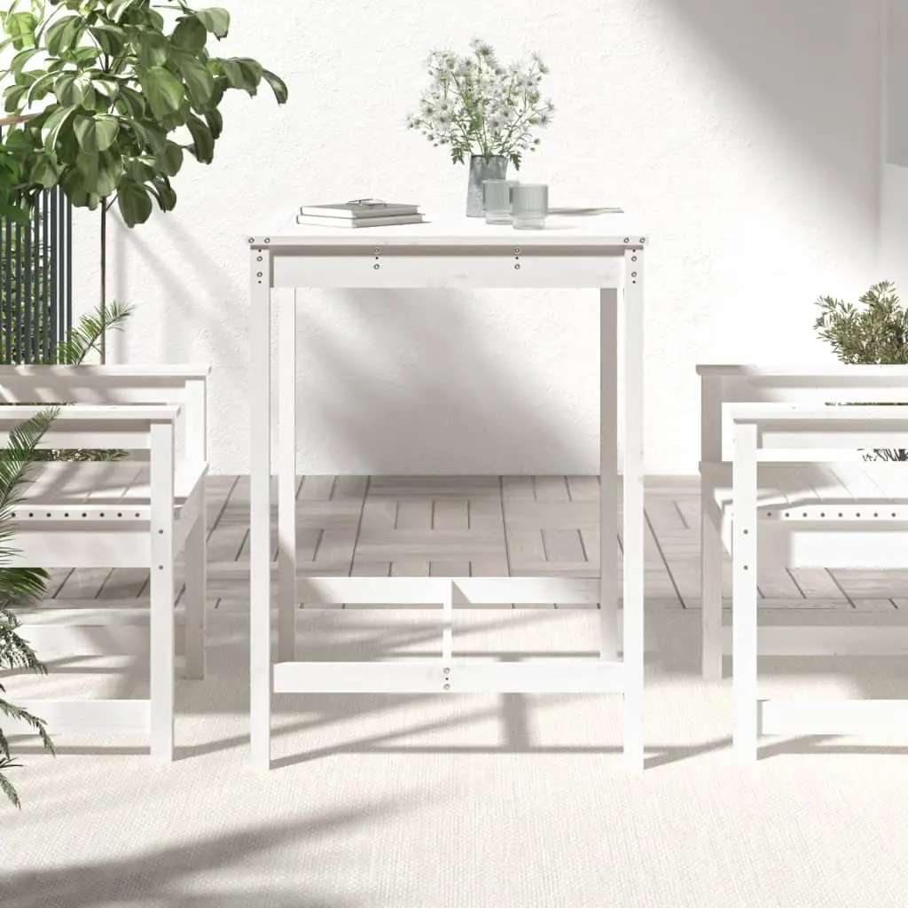 Garden Table 82.5x82.5x110 cm Solid Pine Wood Outdoor Patio Furniture