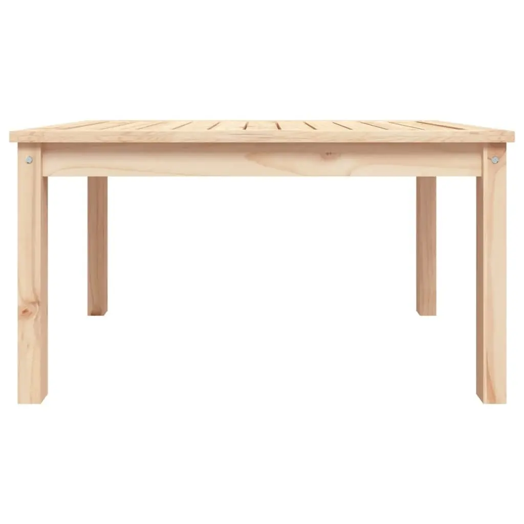 Garden Dining Table 82.5x50.5x45 cm Solid Pine Wood Stable Tabletop Outdoor Furniture