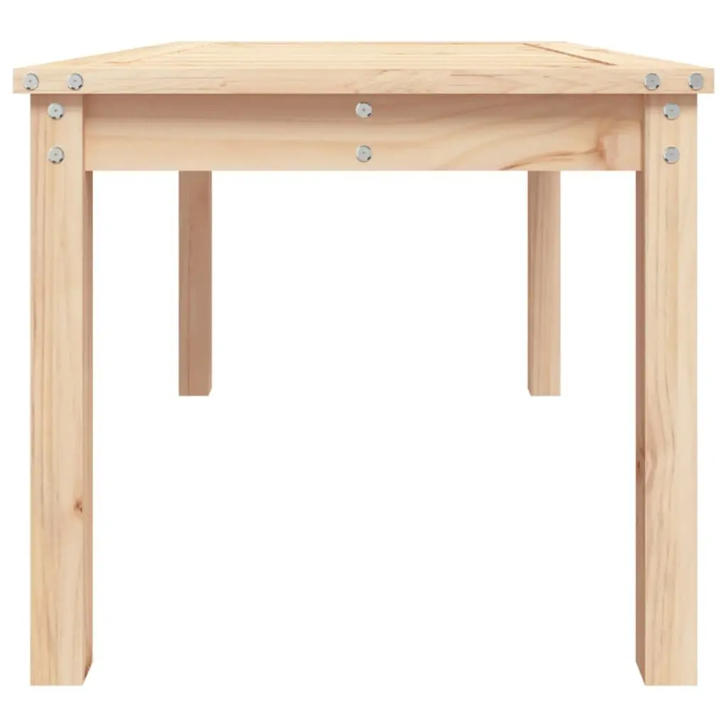 Garden Dining Table 82.5x50.5x45 cm Solid Pine Wood Stable Tabletop Outdoor Furniture