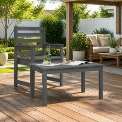 Enhance Your Outdoor Space with a Grey Garden Table 82.5cm