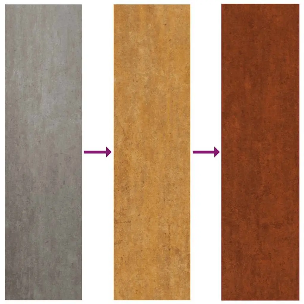 Garden Wall Decoration 55x55 cm Corten Steel Bamboo Hollow Design Outdoor Art