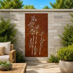 Bamboo Pattern Outdoor Wall Decoration 105x55 cm