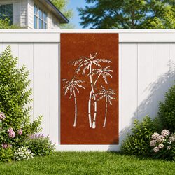 Outdoor Metal Palm Tree Decoration for Garden Spaces
