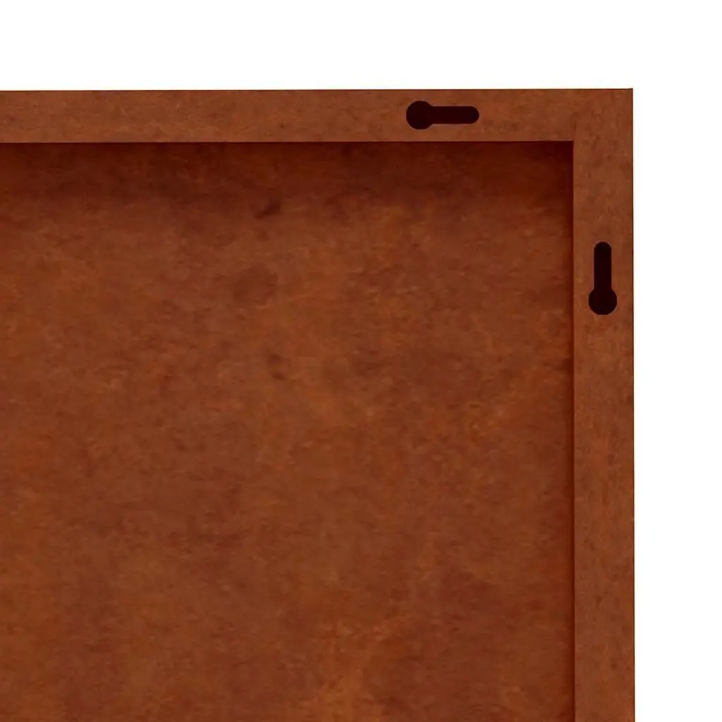 Garden Wall Art Decoration 55x55 cm Corten Steel Sun Design Outdoor Metal
