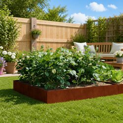 Enhance Your Outdoor Space with This Corten Steel Planter