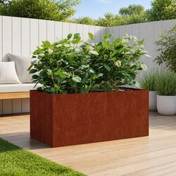 Stylish Corten Steel Planter Box for Enhanced Outdoor Spaces