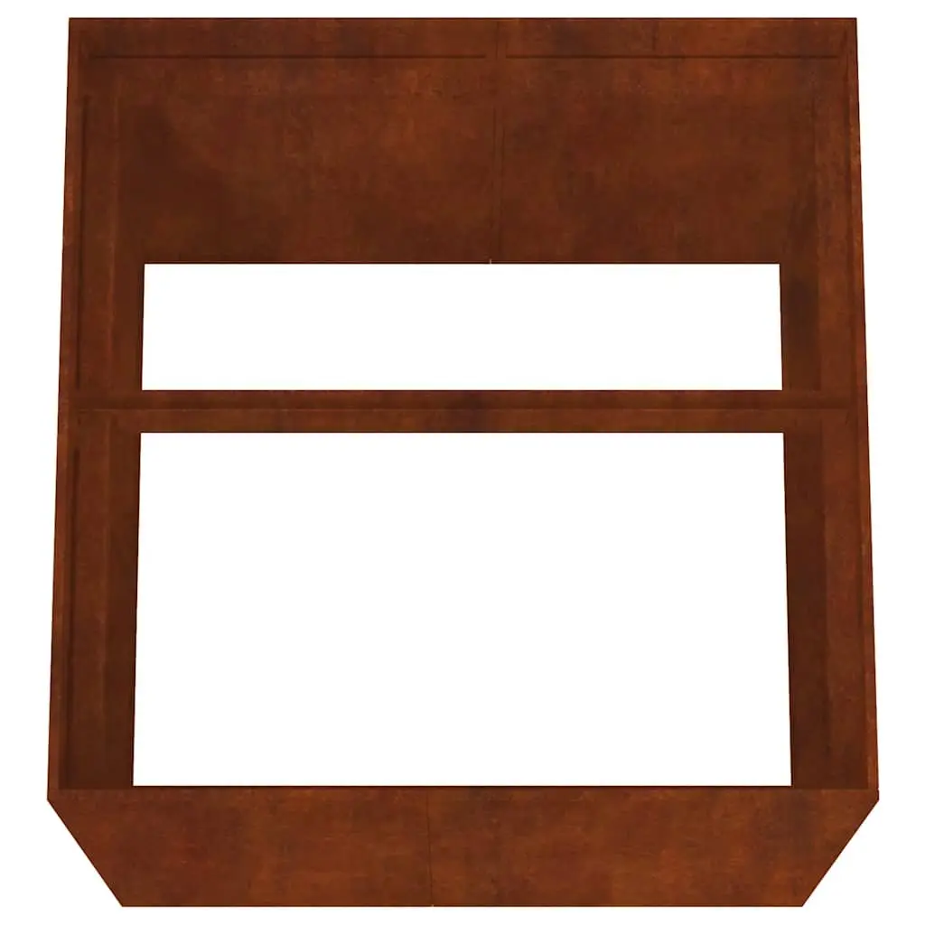 Corten Steel Planter 80x80x80 cm Outdoor Raised Garden Bed Durable Weathering Steel Flower Box