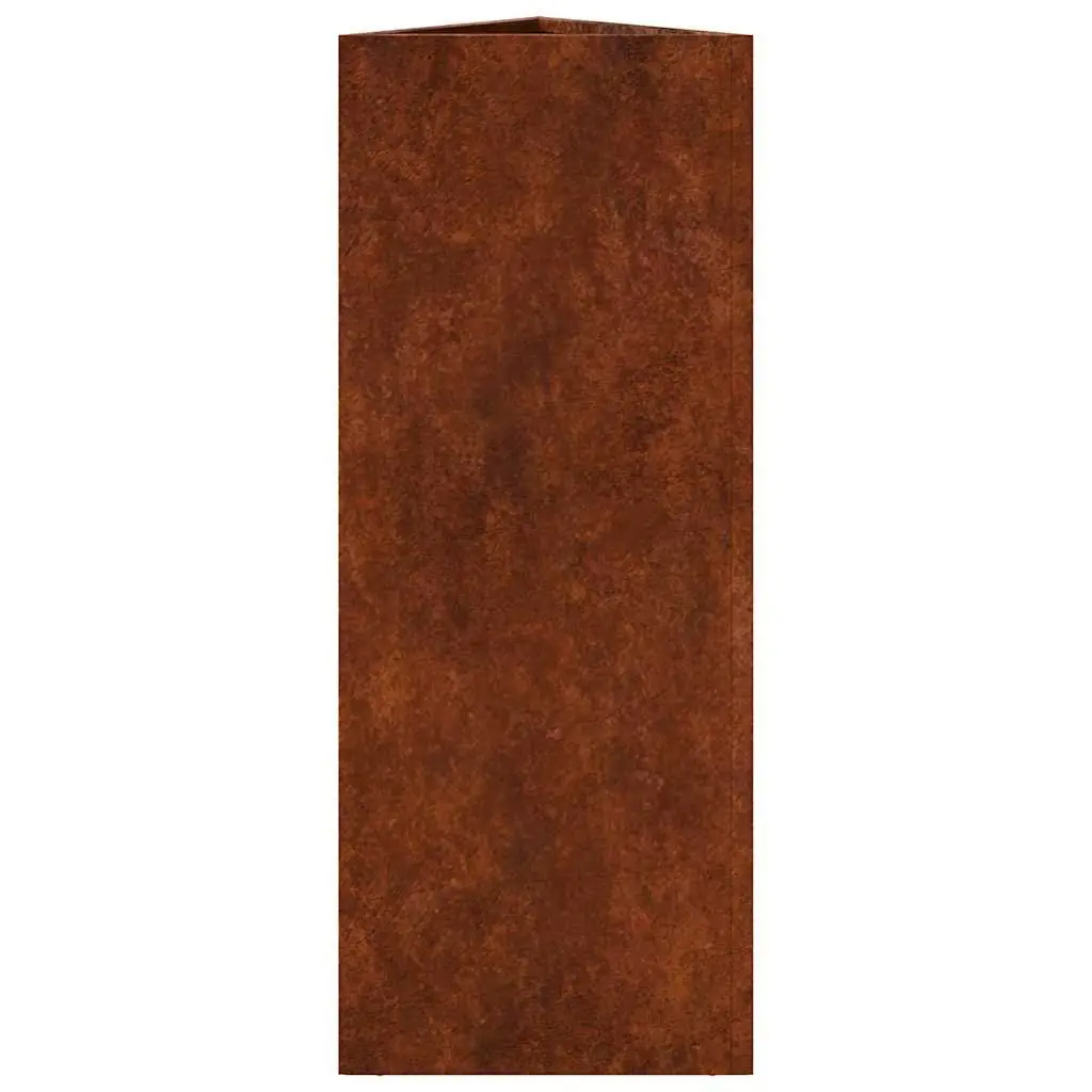 Garden Planter Box 30x26x75cm Corten Steel Durable Outdoor Pots for Flowers Herbs