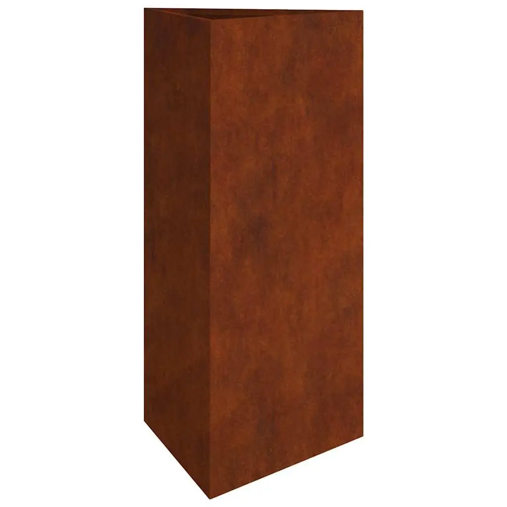 Garden Planter Box 40x34.5x75cm Corten Steel Brown Outdoor Decoration