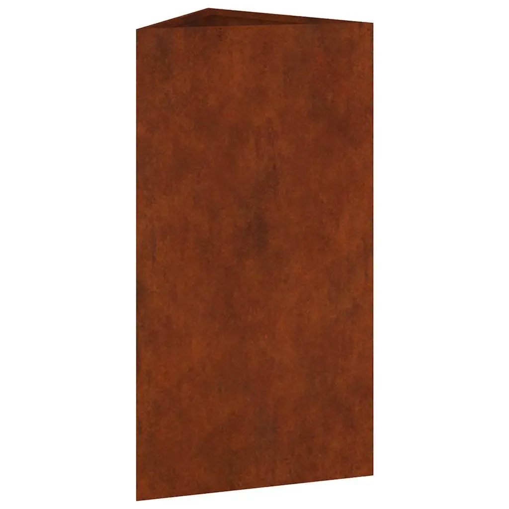 Garden Planter Box 40x34.5x75cm Corten Steel Brown Outdoor Decoration
