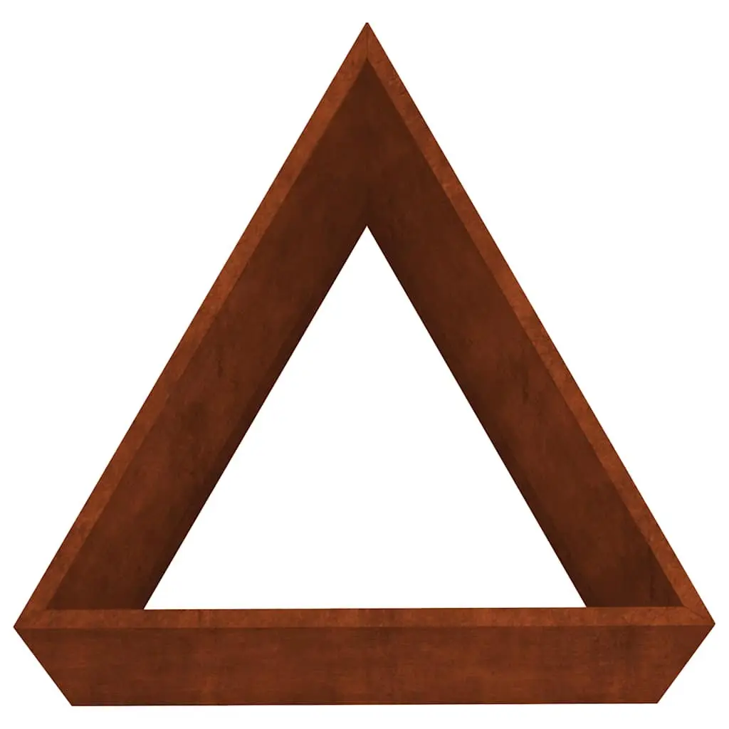 Garden Planter Box 40x34.5x75cm Corten Steel Brown Outdoor Decoration