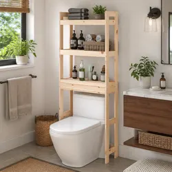 3-Shelf Bathroom Storage Rack for Space Optimization