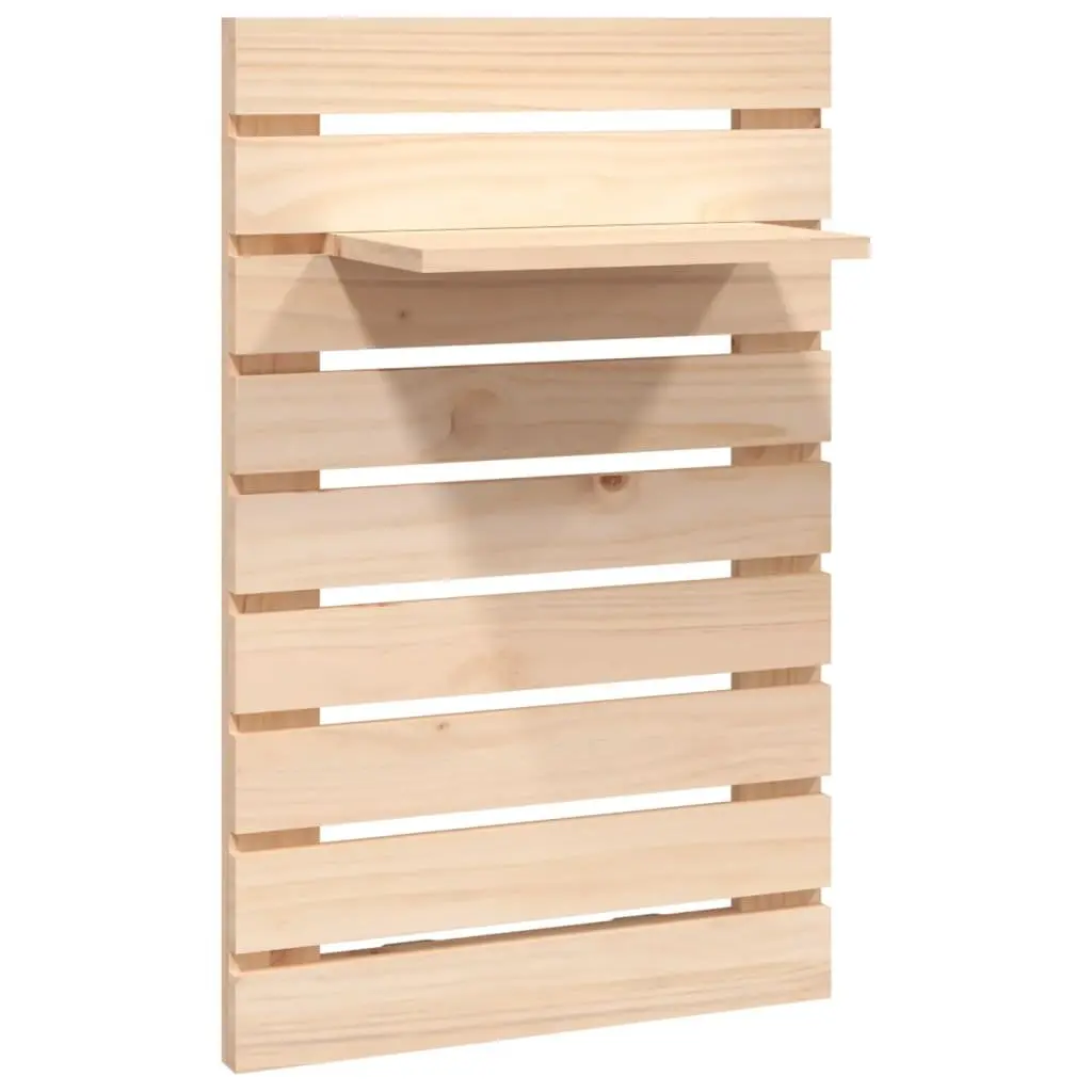 Wall-mounted Bedside Shelves 2 pcs Solid Wood Pine Brown Space-saving Storage