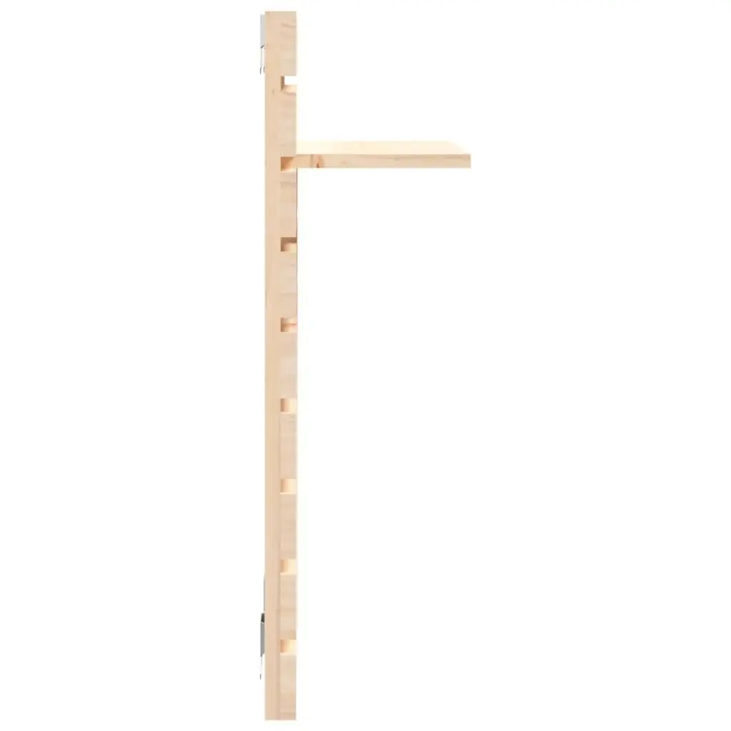 Wall-mounted Bedside Shelves 2 pcs Solid Wood Pine Brown Space-saving Storage