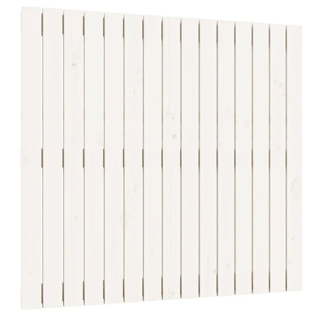Wall Headboard 95.5cm Solid Pine Wood Wall Mounted White Bedroom Furniture