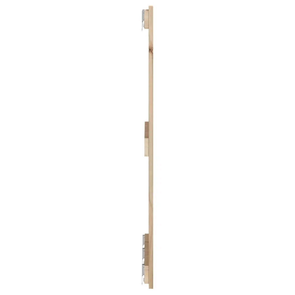 Wall Headboard 185cm Solid Pine Wood Wall-Mounted Brown