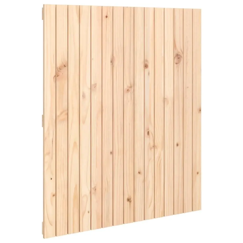 Wall Mounted Headboard 95.5cm Solid Pine Wood Bedroom Brown