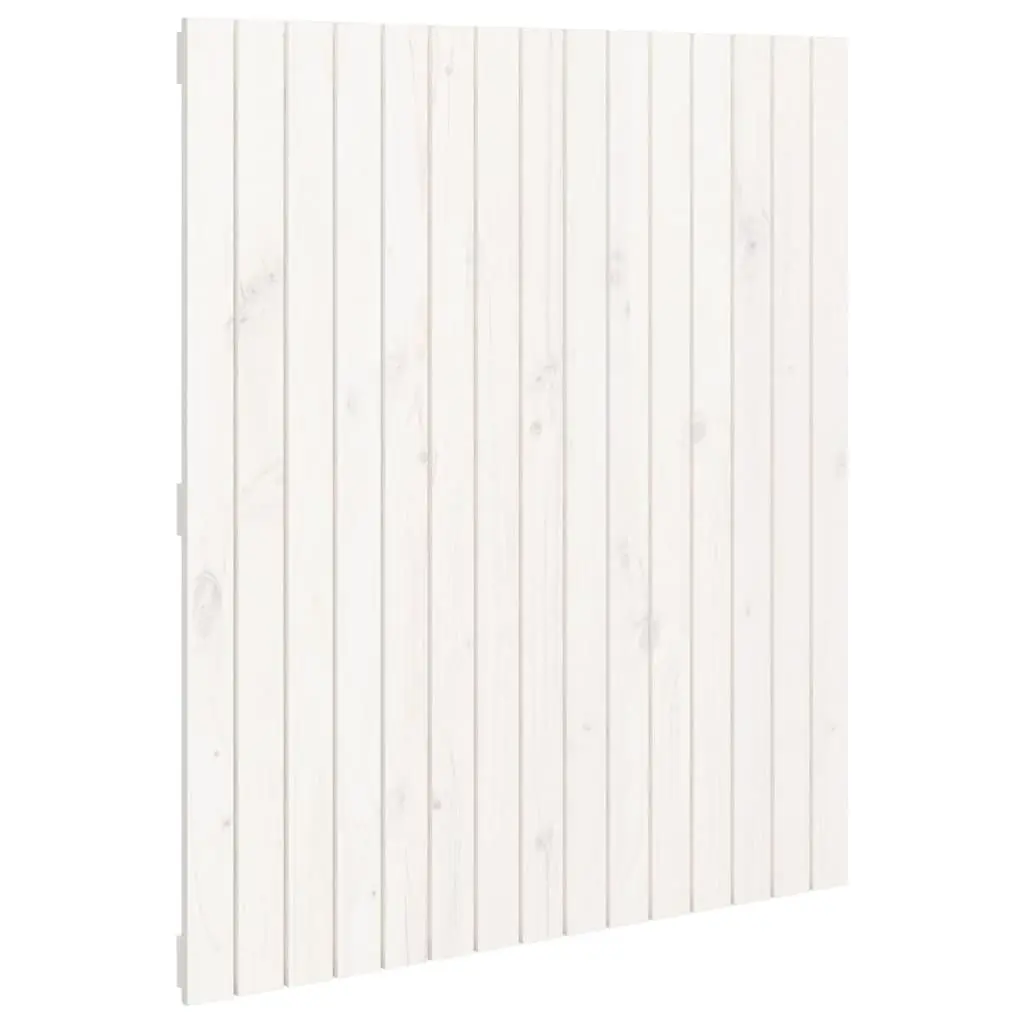 Wall Mounted Headboard 95.5cm White Solid Pine Wood Bedroom Bed Header