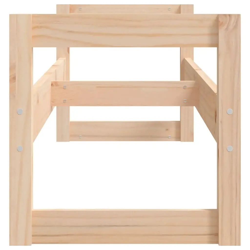 Tire Rack Storage Shelf Garage Workshop Solid Wood Organiser 120x40x40cm