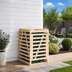Enhance Your Garden with Solid Pine Bin Storage Solution