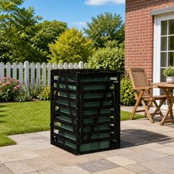Garden Waste Container Enclosure for a Tidy Outdoor Space