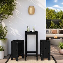 Enhance Your Outdoor Space with Black Wooden Bar Stools