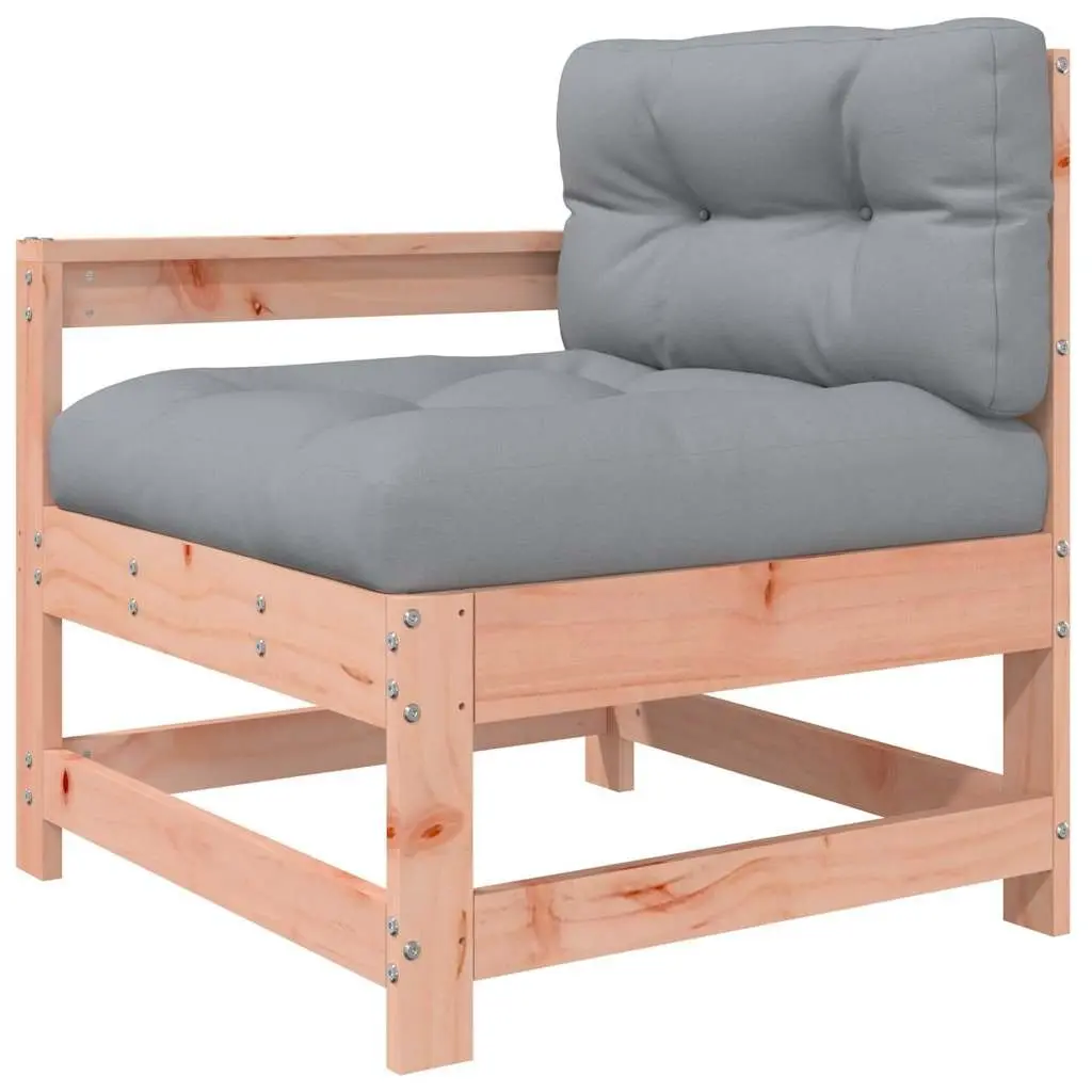 Wooden Garden Lounge Set 3 Piece Outdoor Sectional Sofa with Cushions