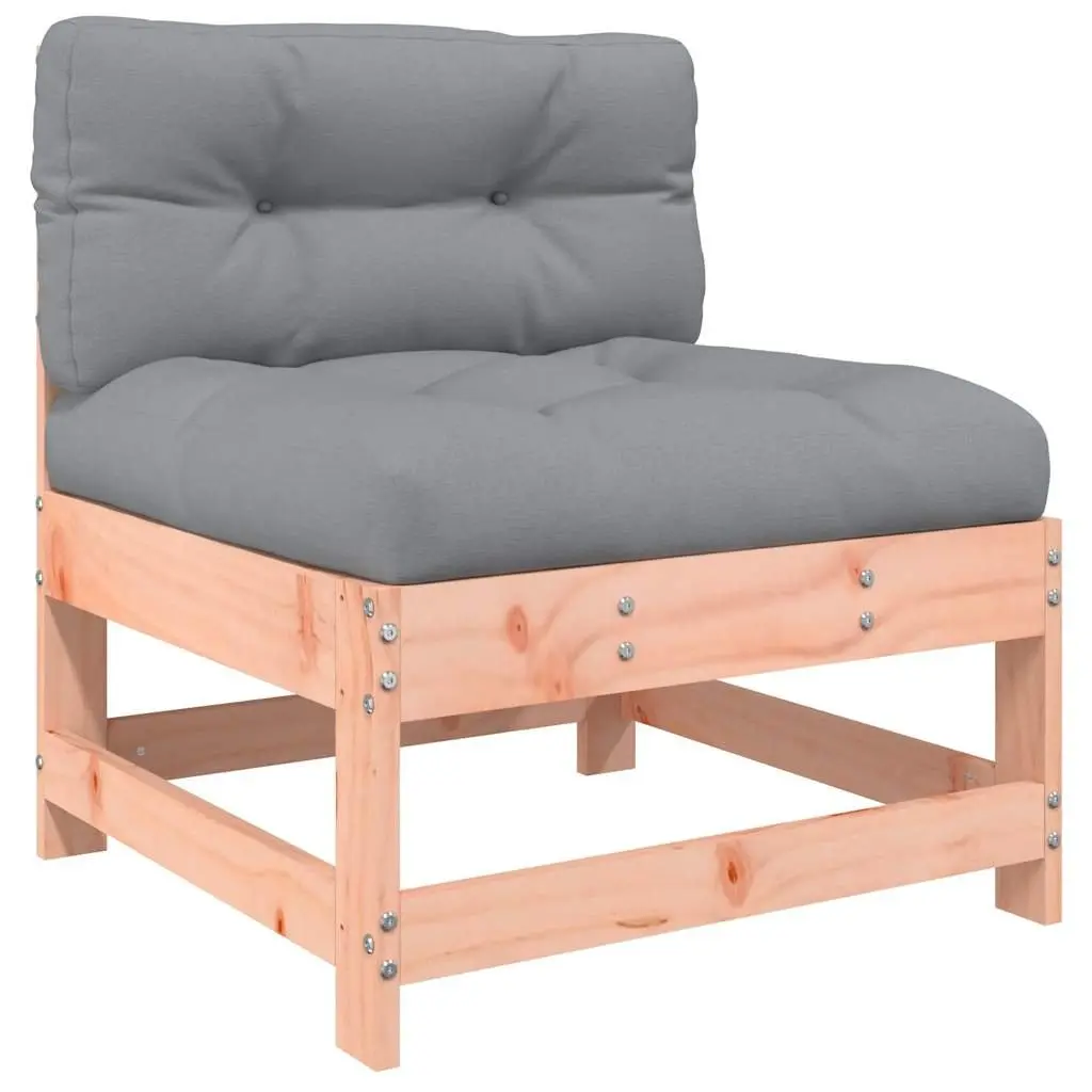 Wooden Garden Lounge Set 3 Piece Outdoor Sectional Sofa with Cushions