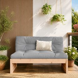Middle Sofa 120x80 cm Solid Wood Outdoor Sectional Seating Garden Patio