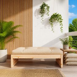 Enhance Your Patio with a Stylish Wooden Footstool