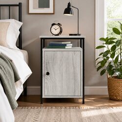 Stylish Grey Sonoma Nightstand 40x42x60 cm for Modern Spaces