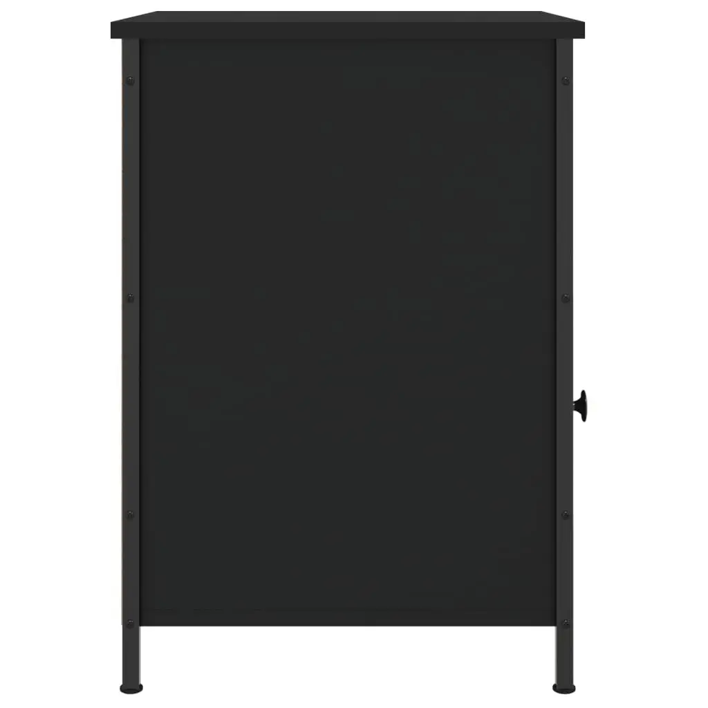 Bedside Cabinets 2 pcs Black 40x42x60 cm Engineered Wood Storage Nightstand